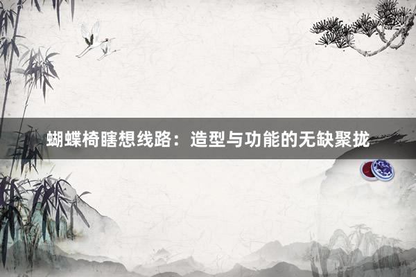 蝴蝶椅瞎想线路：造型与功能的无缺聚拢